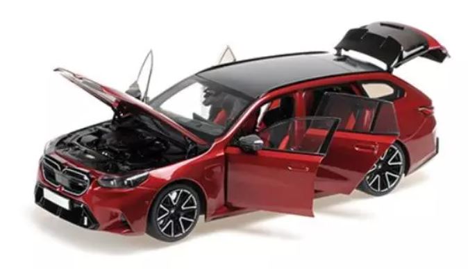 BMW M5 Touring 2024 Dark Red Metallic MINICHAMPS 1/18